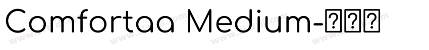 Comfortaa Medium字体转换